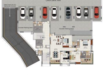 Kalyan Uptown First floor plan