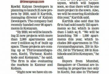 Kalyan Developers plans 25 Projects by 2020